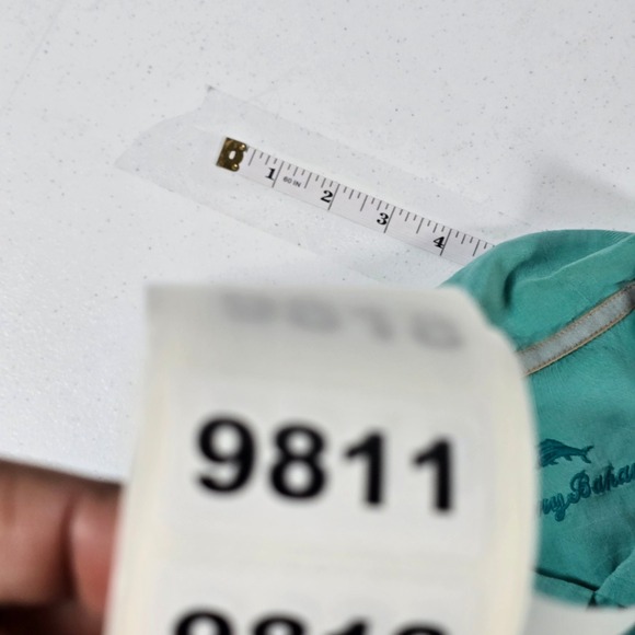 Tommy Bahama Mens Silk Short Sleeve Button Up Shirt Teal Tropical Aloha XXL - Picture 8 of 8